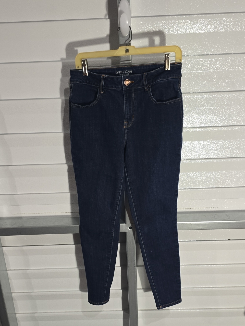 maurices Dark Indigo High-Rise Skinny Jeans Size Medium REG